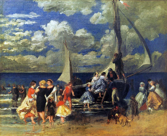  Pierre Auguste Renoir The Return of the Boating Party - Canvas Art Print