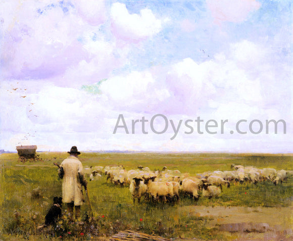  Walter Frederick Osborne The Return of the Flock - Canvas Art Print