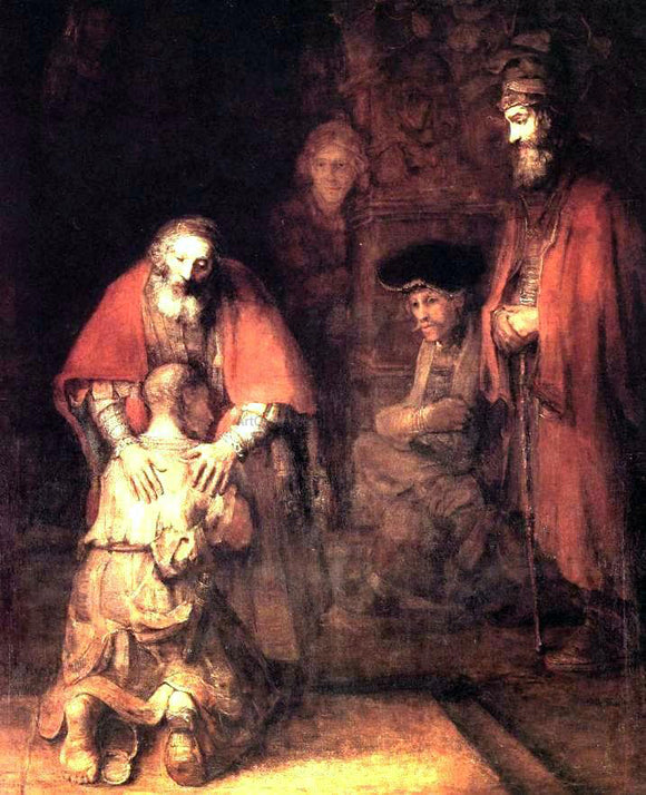 Rembrandt Van Rijn The Return of the Prodigal Son - Canvas Art Print