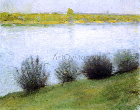  August Macke The Rhine near Herzel - Canvas Art Print