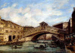  Giovanni Grubacs The Rialto Bridge, Venice - Canvas Art Print