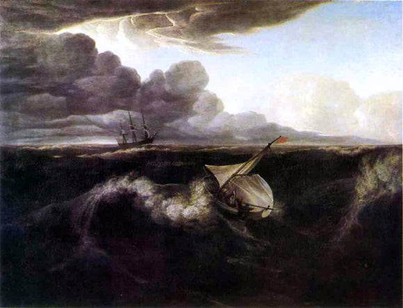  Washington Allston The Rising of a Thunderstorm at Sea - Canvas Art Print