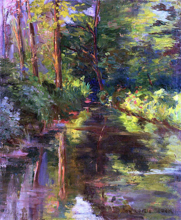  John Leslie Breck The River Ept - Canvas Art Print
