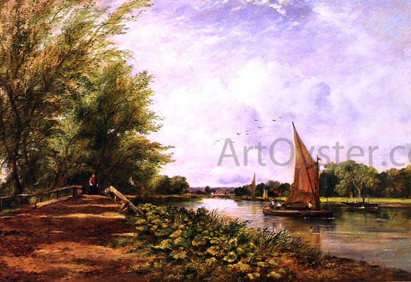  Frederick Waters Watts The Riverbank - Canvas Art Print