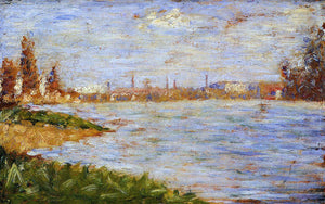  Georges Seurat The Riverbanks - Canvas Art Print