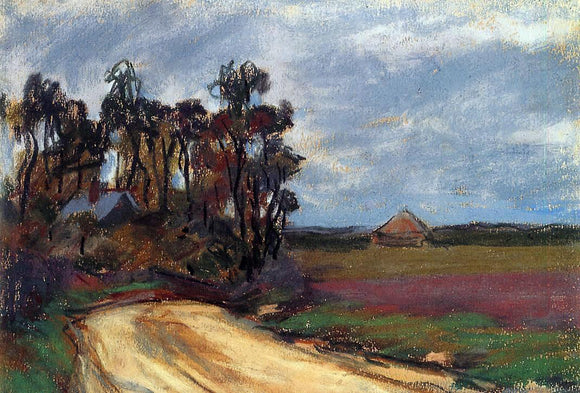  Claude Oscar Monet The Road and the House - Canvas Art Print