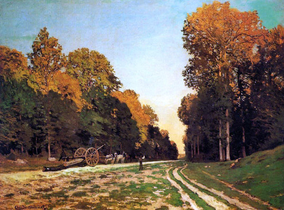  Claude Oscar Monet The Road from Chailly to Fontainebleau - Canvas Art Print