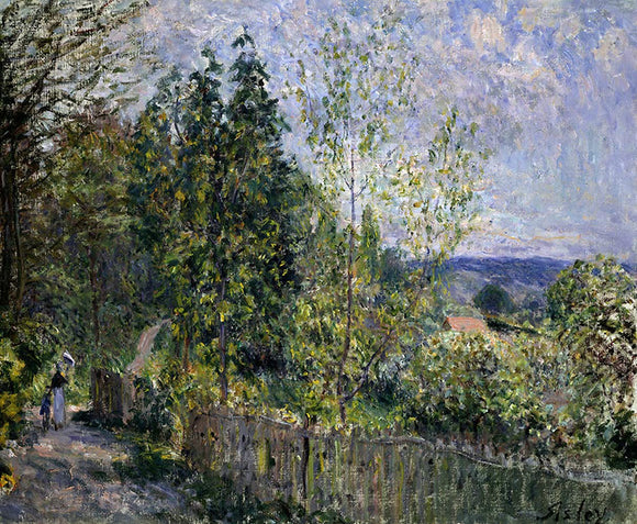  Alfred Sisley The Road in the Woods - Canvas Art Print