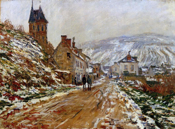  Claude Oscar Monet The Road in Vetheuil in Winter - Canvas Art Print
