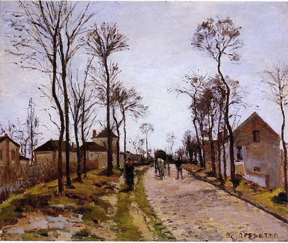  Camille Pissarro The Road to Caint-Cyr at Louveciennes - Canvas Art Print