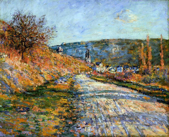  Claude Oscar Monet The Road to Vetheuil - Canvas Art Print