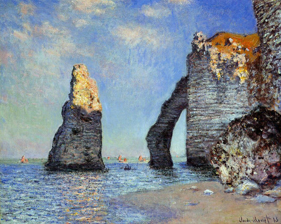  Claude Oscar Monet The Rock Needle and the Porte d'Aval - Canvas Art Print
