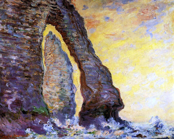  Claude Oscar Monet The Rock Needle Seen through the Porte d'Aval - Canvas Art Print