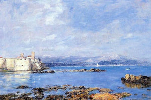  Eugene-Louis Boudin The Rocks of l'Ilette and the Fortifications - Canvas Art Print