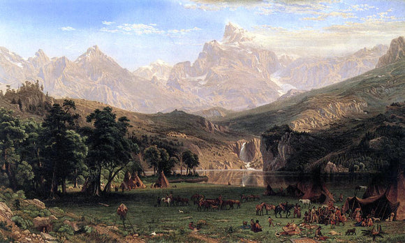  Albert Bierstadt The Rocky Mountains, Lander's Peak - Canvas Art Print