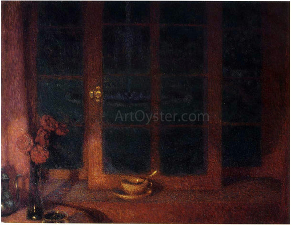  Henri Le Sidaner The Rose Window - Canvas Art Print