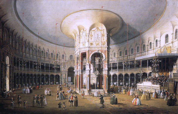  Canaletto The Rotunda of Ranelagh House - Canvas Art Print