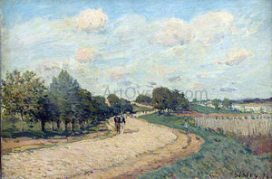  Alfred Sisley The Route to Mantes - Canvas Art Print