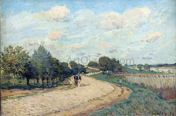  Alfred Sisley The Route to Mantes - Canvas Art Print