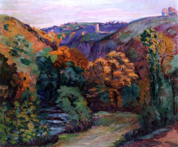  Armand Guillaumin The Ruins of the Chateau at Crozant - Canvas Art Print
