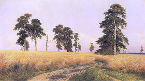  Ivan Ivanovich Shishkin The Rye Field, 1878 - Canvas Art Print