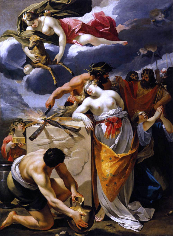  Francois Perrier The Sacrifice of Iphigenia - Canvas Art Print