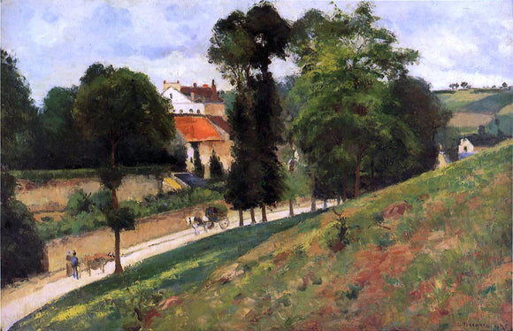  Camille Pissarro The Saint-Antoine Road at l'Hermitage, Pontoise - Canvas Art Print