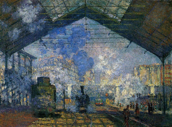  Claude Oscar Monet The Saint-Lazare Station - Canvas Art Print