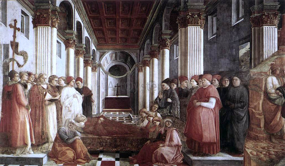  Fra Filippo Lippi The Saint's Funeral - Canvas Art Print