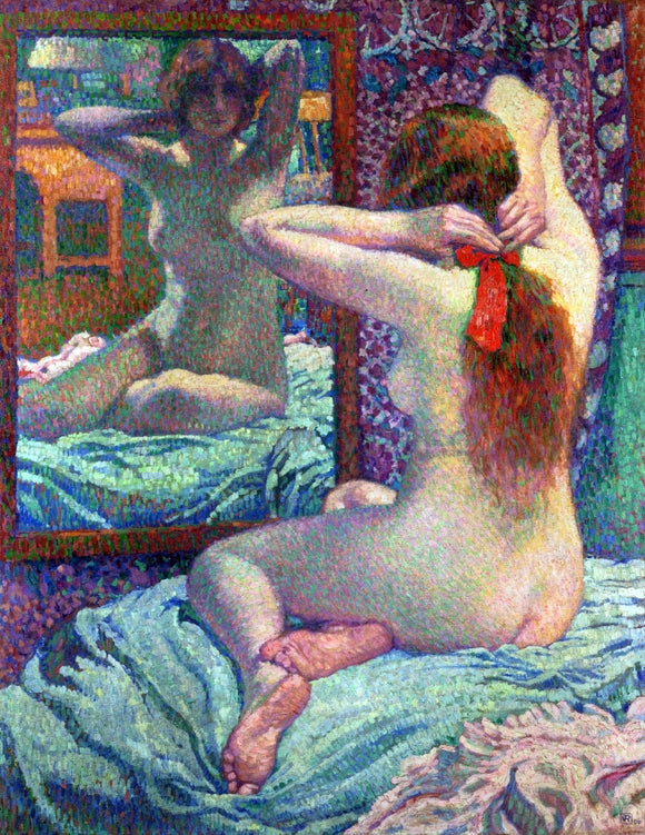  Theo Van Rysselberghe A Scarlet Ribbon - Canvas Art Print