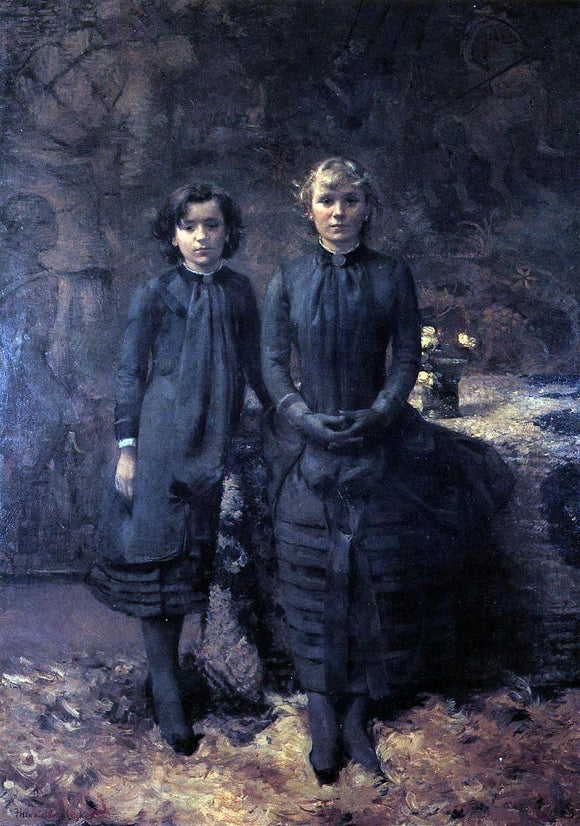  Theo Van Rysselberghe The Schlobach Sisters - Canvas Art Print