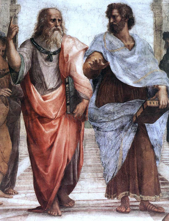  Raphael The School of Athens (detail 1) (Stanza della Segnatura) - Canvas Art Print