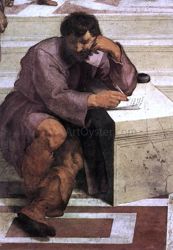  Raphael The School of Athens (detail 2) (Stanza della Segnatura) - Canvas Art Print