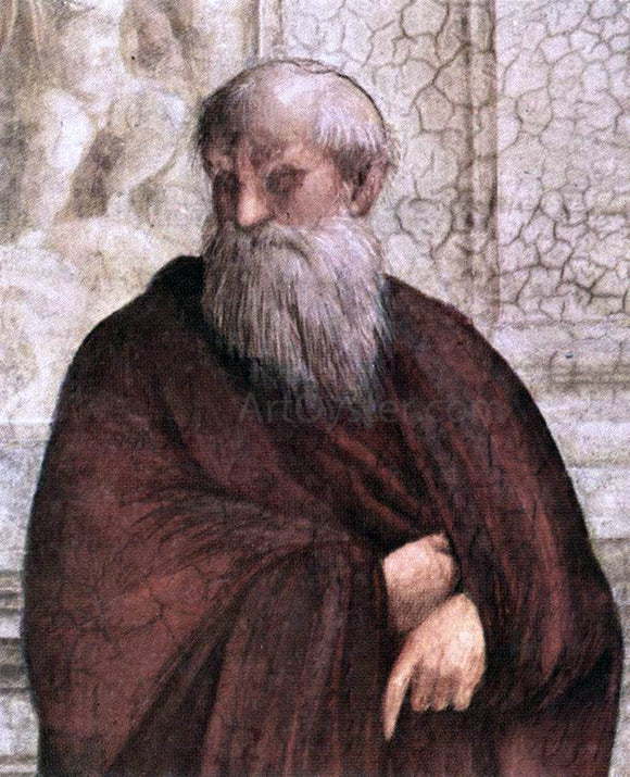  Raphael The School of Athens (detail 6) (Stanza della Segnatura) - Canvas Art Print