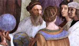  Raphael The School of Athens (detail 7) (Stanza della Segnatura) - Canvas Art Print