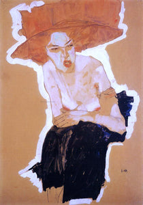 Egon Schiele The Scornful Woman - Canvas Art Print