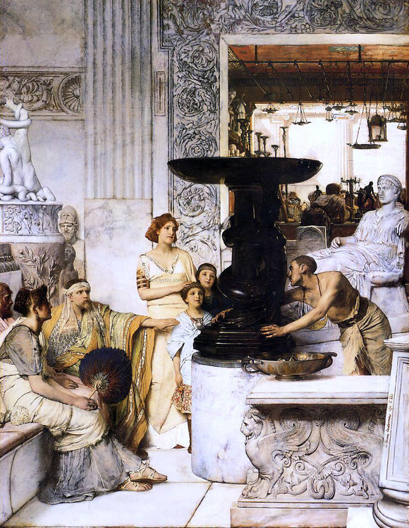  Sir Lawrence Alma-Tadema The Sculpture Gallery - Canvas Art Print