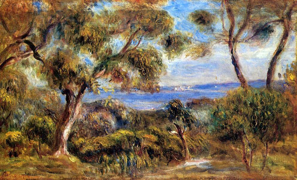  Pierre Auguste Renoir The Sea at Cagnes - Canvas Art Print