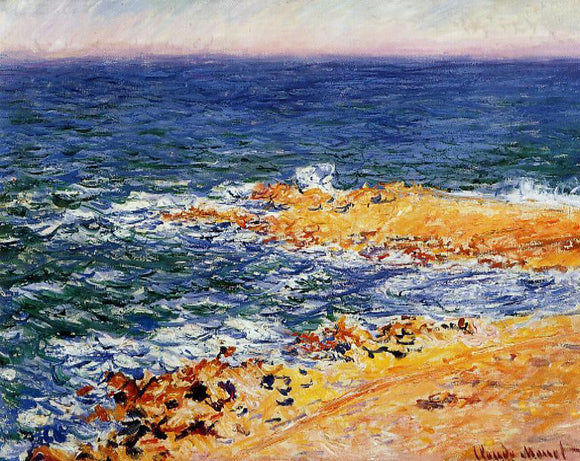  Claude Oscar Monet The Sea in Antibes - Canvas Art Print