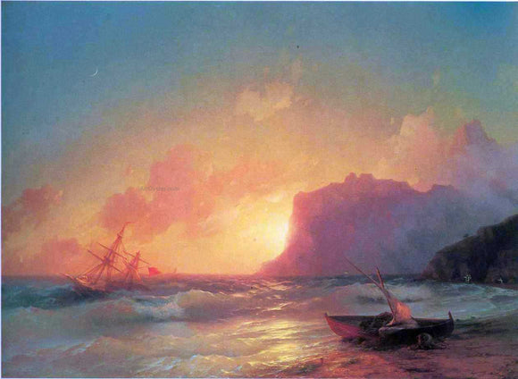  Ivan Constantinovich Aivazovsky The Sea. Koktebel - Canvas Art Print