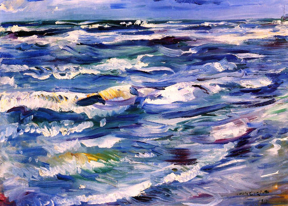  Lovis Corinth The Sea near La Spezia - Canvas Art Print