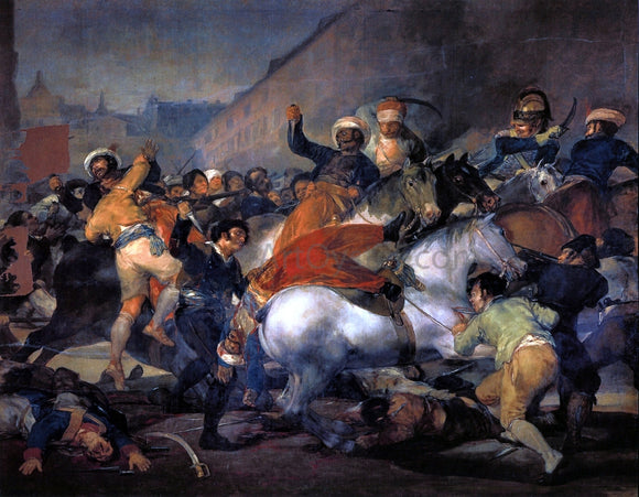 Francisco Jose de Goya Y Lucientes The Second of May 1808 - Canvas Art Print