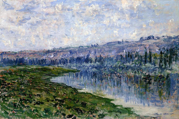  Claude Oscar Monet The Seine and the Chaantemesle Hills - Canvas Art Print