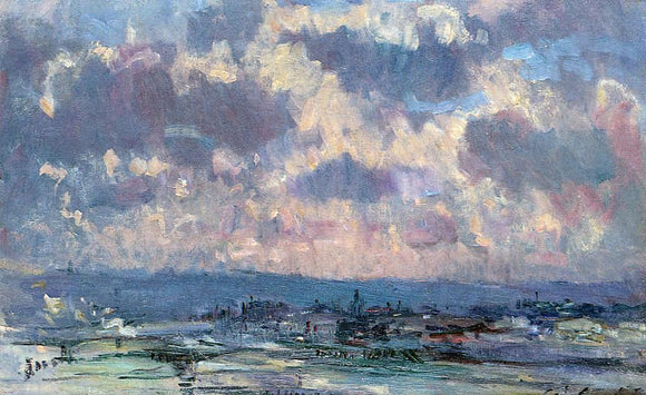  Albert Lebourg The Seine and the Faubourt Saint-Server, Sky Study - Canvas Art Print