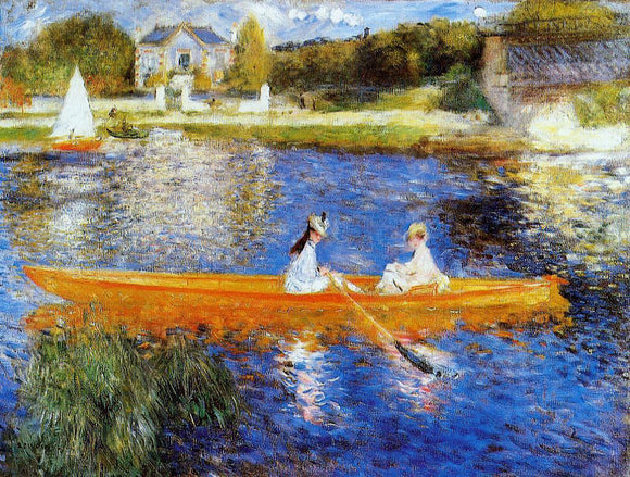  Pierre Auguste Renoir The Seine at Asnieres (also known as The Skiff) - Canvas Art Print