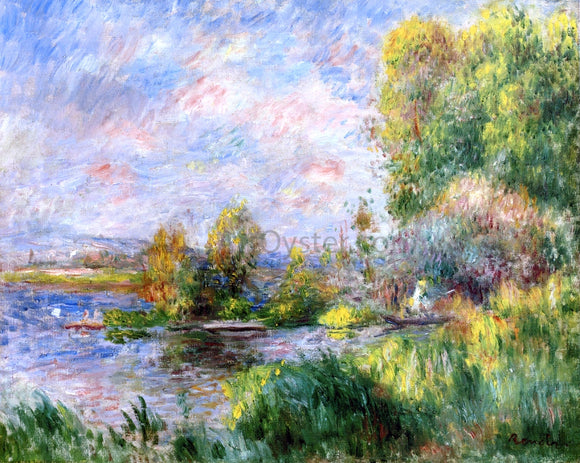  Pierre Auguste Renoir The Seine at Bougival - Canvas Art Print