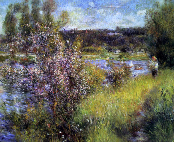 Pierre Auguste Renoir The Seine at Chatou - Canvas Art Print