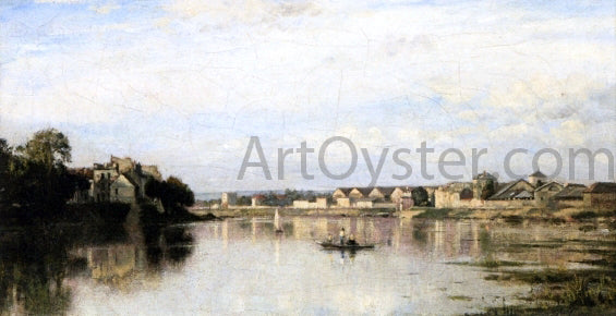  Stanislas Lepine The Seine at l'Ile Saint-Denis - Canvas Art Print
