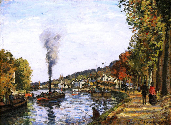  Camille Pissarro The Seine at Marly - Canvas Art Print