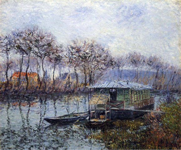  Gustave Loiseau The Seine at Port Marly - Canvas Art Print